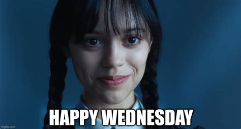 Happy Wednesday Addams Meme