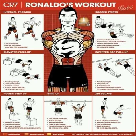 Ronaldo\'s Workout - Fitness Body Training Routine Back Legs Arms ...