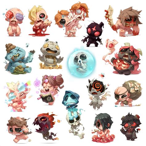 ArtStation - Tainted characters | The binding of isaac, Indie game art ...