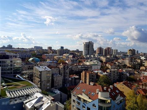 Panorama Of The City, Sunset In Belgrade Stock Image - Image of evening ...