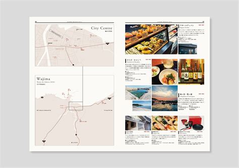 Noto Peninsula travel guide map on Behance