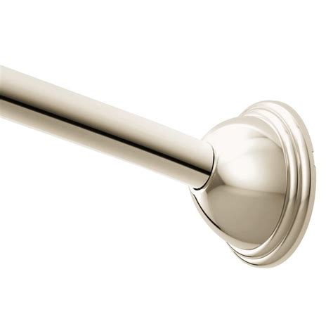 Moen Moen Adjustable Double Curved Shower Rod 54-in to 72-in Brushed ...