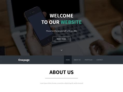 Free HTML Template: Onepage - Free HTML Templates, Free CSS Templates ...