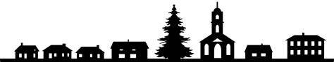 Christmas Village Silhouette | Free vector silhouettes