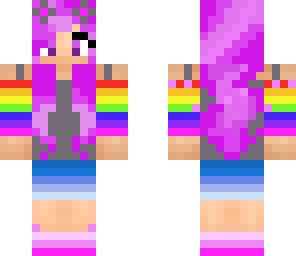 pretty girl with bows | Minecraft Skins