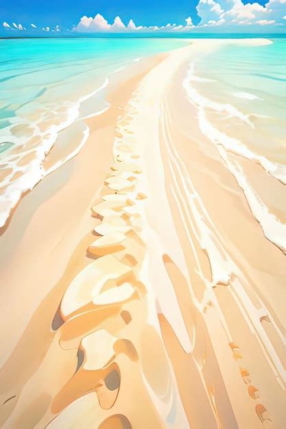 Premium Photo | Cartoon paradise beautiful beach adventures