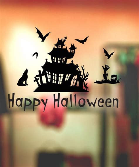 Halloween Window Decals Halloween Decoration Shop Window - Etsy