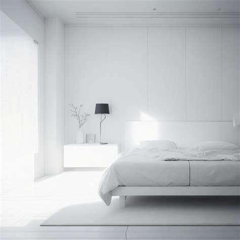 Premium AI Image | bedroom background with a minimalist interior