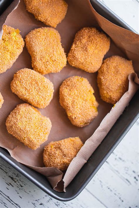 Vegan Chicken Nuggets (Chickpea Nuggets) | Earth of Maria