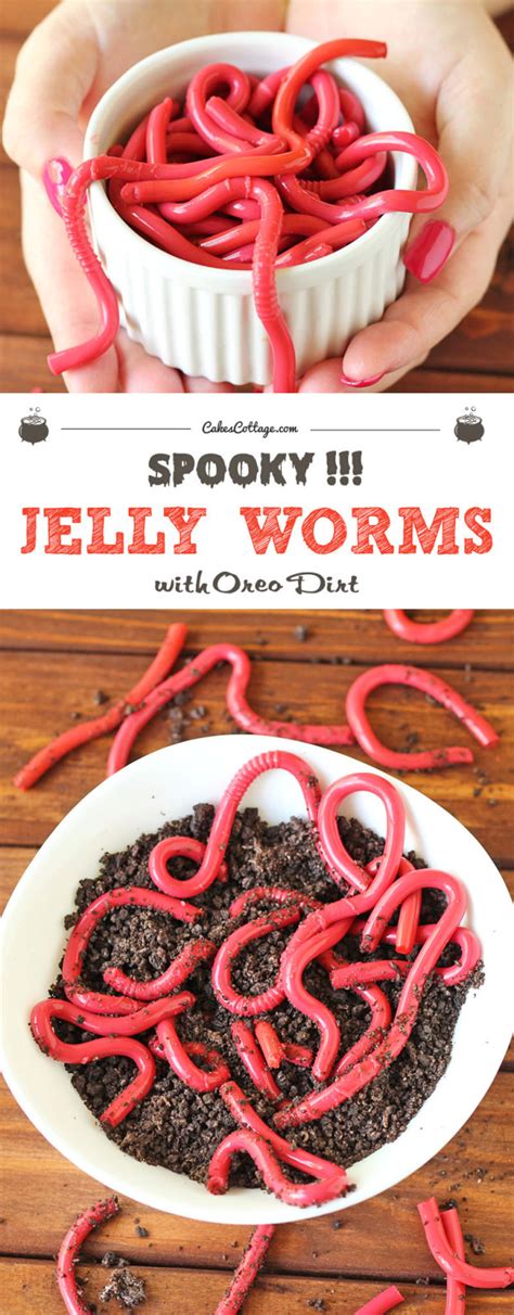 Jelly Worms with Oreo Dirt - Cakescottage