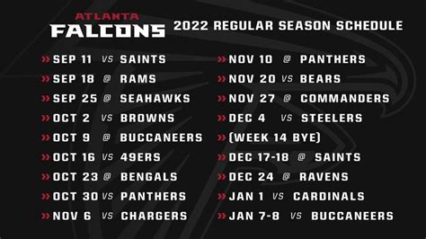 Atlanta Falcons 2024 Schedule Printable - Henka Kyrstin