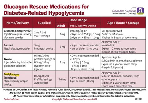 Diabetes Education Services Insulin and Diabetes Medication PocketCards