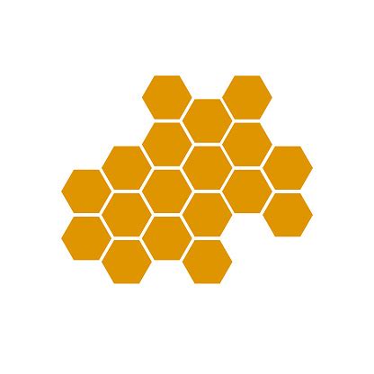 Honeycomb Bee Icon On White Background Honeycomb Icon For Your Web Site Design Logo App Ui Flat ...