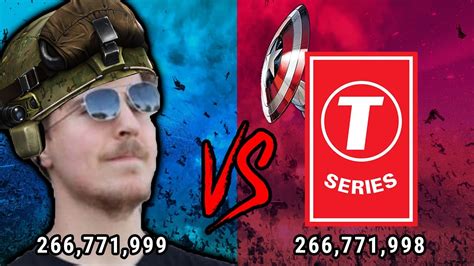 MrBeast VS T-Series | Subscribers Count - YouTube