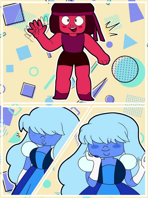 Ruby and Sapphire fanart! by therealmarronette on DeviantArt