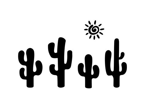 Cactus Svg Desert Cactus Clipart Desert Svg Png Svg File | Etsy