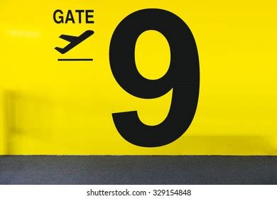 Airport Gate Sign Number Stock Photo 329154848 | Shutterstock