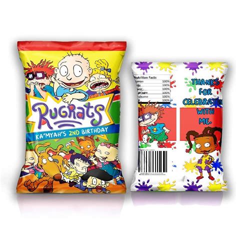 Buy 12 Personalized Chip Bags | Rugrats Party | Rugrats Birthday ...