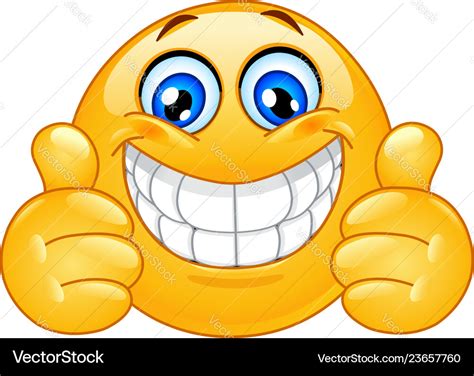 Big Smile Emoticon Stock Vector Illustration Of Cartoon 35978064 ...