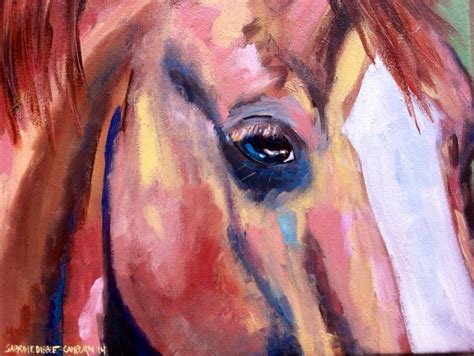 Original Horse Eye Oil Painting