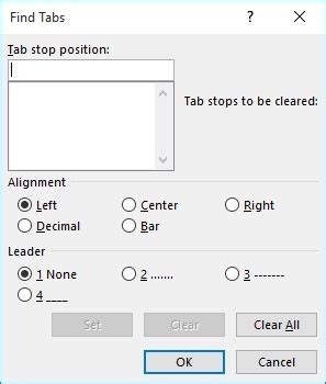 Quickly Changing Tab Alignment (Microsoft Word)