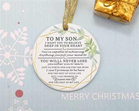 Son Ornament Son Gifts Personalized Gifts for Son Son | Etsy