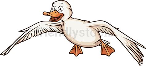 Flying Duck Clip Art