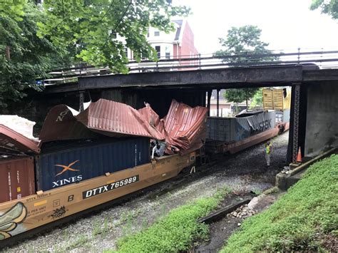 UPDATE: CSX train slams West Side bridges | Local News | times-news.com