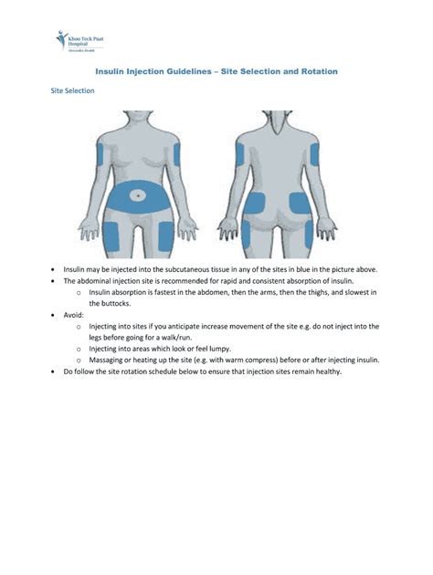 Insulin injection sites pdf: Fill out & sign online | DocHub