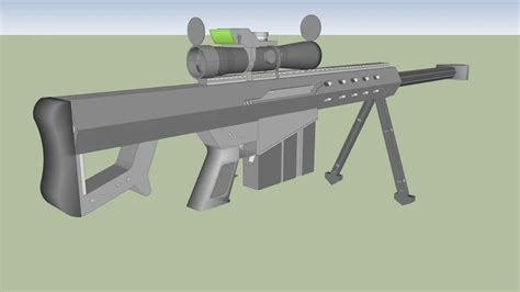 M82A2 barrett .50 cal sniper rifle | 3D Warehouse