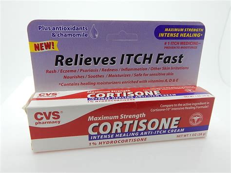 Amazon.com : CVS Cortisone Cream Itch for Rash Eczema Redness Inflammation Irritation : Beauty