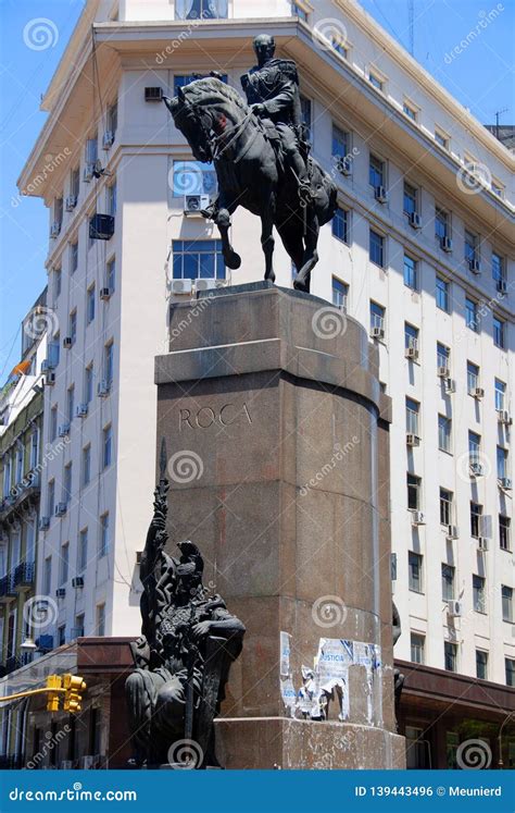 Julio Argentino Roca Monument Stock Photo - Image of francisco, main ...