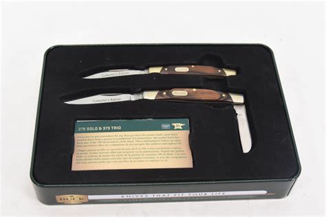 Buck Knives Collectors Edition 2 Knife Set in Tin Case