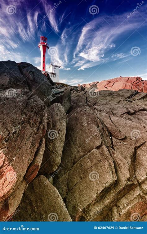 Lighthouse in Nova Scotia - Yarmouth Stock Image - Image of lighthouse ...