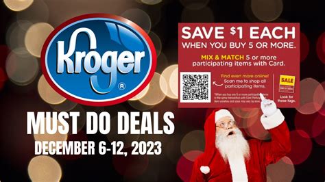 *40+ Deals* Kroger MUST DO Deals for 12/6-12/12 | MEGA SALE, Weekly Digitals, & MORE - YouTube