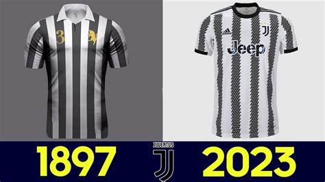 The Evolution of Juventus Football Kit | All Juventus Football Jerseys in History 2022-23 (2022 ...