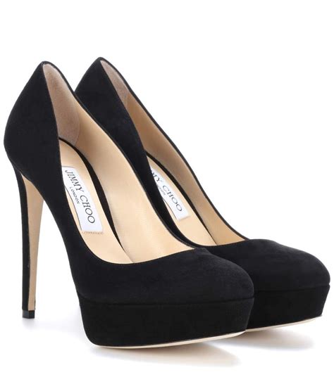 Jimmy Choo Cosmic Black Suede Platform Pumps | ModeSens | Jimmy choo ...