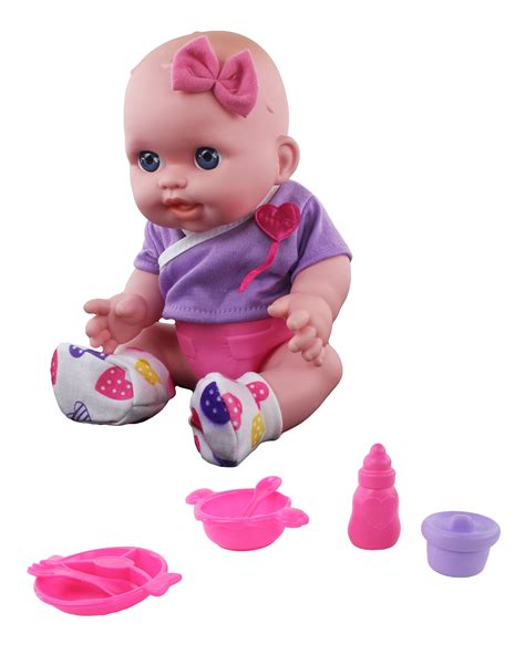 Super Cute Adorable Baby Doll Toy with Cool Accessories, Soft Rubber ...