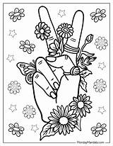 Printable Peace Sign Coloring Pages 2025 sketch template