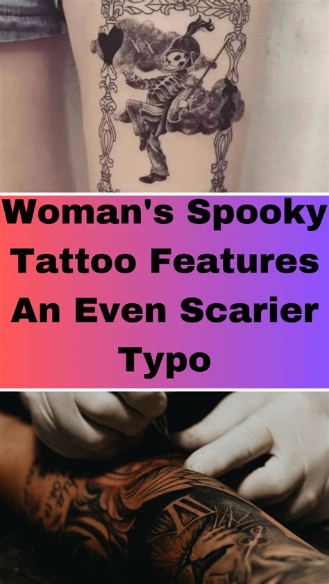 Woman s spooky tattoo features an even scarier typo – Artofit