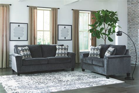 Abinger - Smoke - 2 Pc. - Sofa, Loveseat - EZ Furniture Sales & Leasing