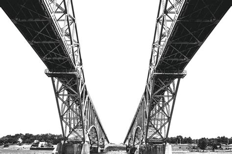 Peace Bridge on lake Erie, Buffalo, New York, 2007 Photograph by Jeff Giniewicz - Fine Art America