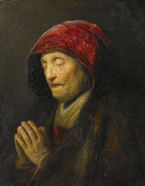 Rembrandt's Old Woman Praying from Salzburg Examined - CODART