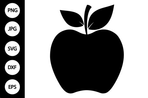 Silhouette Apple SVG Graphic by MYDIGITALART13 · Creative Fabrica