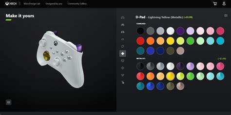 Xbox Design Lab Controller Customization Features