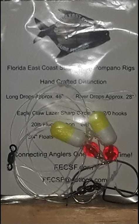 Pompano Rigs 7 Pack Double Drops Florida East Coast Surf Fishing | Surf fishing rigs, Florida ...