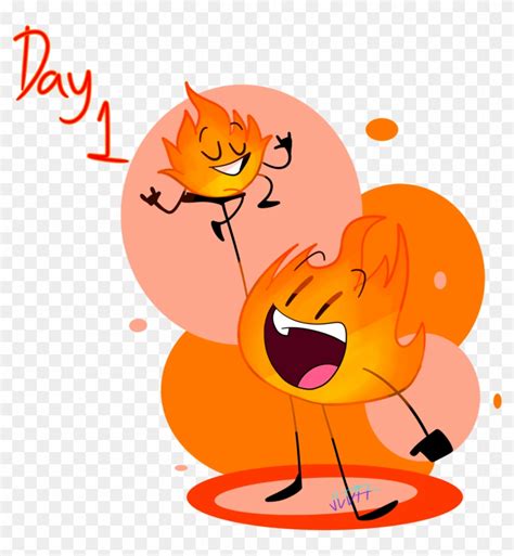 Firey And Firey Jr - Bfb Firey Jr - Free Transparent PNG Clipart Images Download