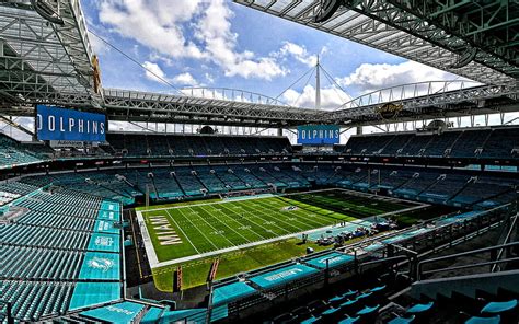 Hard Rock Stadium, view inside, Miami Dolphins Stadium, NFL Stadium ...