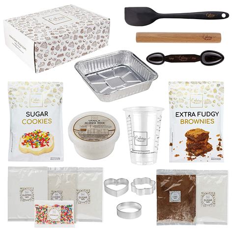 Cakery Box DIY Baking Kit - Complete Cooking Set & Supplies for Adults & Teens - Includes ...