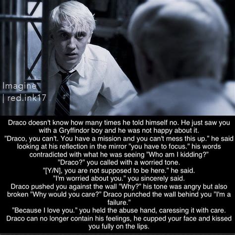 Draco Malfoy mini imagine!! I know some suggested if I can write this😅 I’m not good with making ...